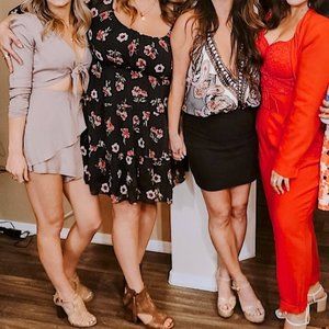 Sabo Skirt Mauve Front Tie Romper